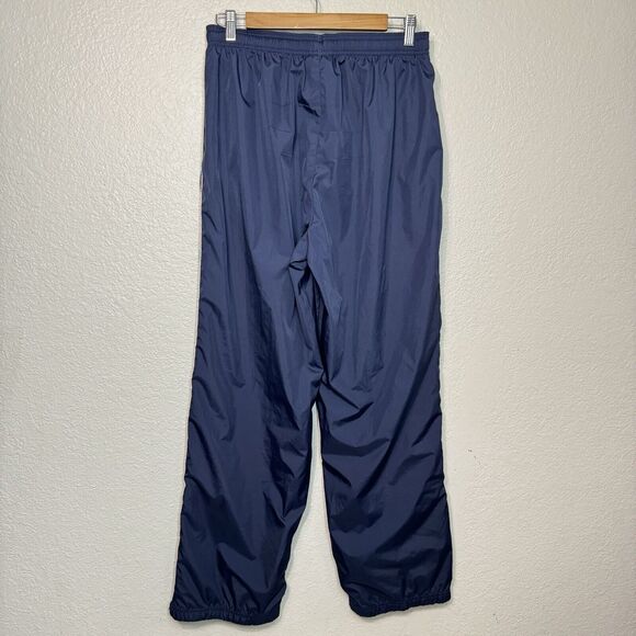 Vintage Reebok Track Pants L Women Blue Active Ankle Zip Logo Baggy 90s Y2K - Picture 3 of 12